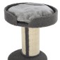 Scratching Post Cat Tower 91cm with Sisal Posts Platform Cushion Multi-lier Cat Scratching Post Climbing Tree for Medium Cats Grey
