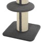 Scratching Post Cat Tower 91cm with Sisal Posts Platform Cushion Multi-lier Cat Scratching Post Climbing Tree for Medium Cats Grey
