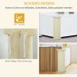 Γωνιακό Σχεδιασμός Σανίδας Ξυσίματος Γάτας Εξοικονόμηση χώρου 35cm x 35cm x 85cm Κρεμ Λευκό