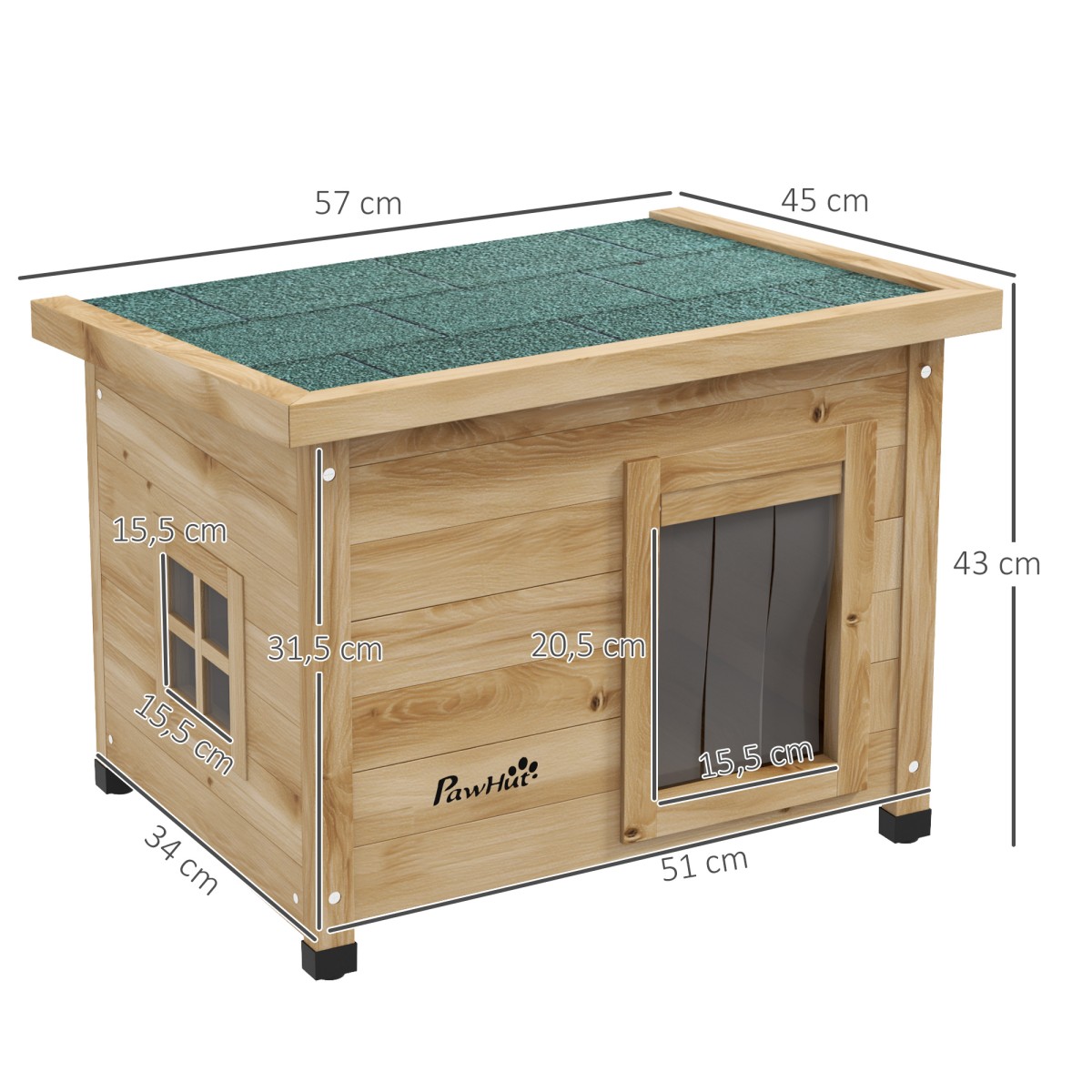Cat House Cat House Cat Cave Γάτα Ανθεκτική στις καιρικές συνθήκες 6kg 57cm x 45cm x 43cm Φυσικό