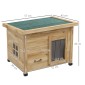 Cat House Cat House Cat Cave Γάτα Ανθεκτική στις καιρικές συνθήκες 6kg 57cm x 45cm x 43cm Φυσικό