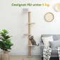 Cat Scratching Post 5 Tier Design Toy Sisal Post Λούτρινο ύφασμα ανοιχτό γκρι
