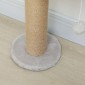 Cat Scratching Post 5 Tier Design Toy Sisal Post Λούτρινο ύφασμα ανοιχτό γκρι