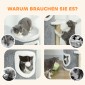 40" Cat Tower, 3 επίπεδα, 3 Sleeping Caves, Play Balls, Scratching Posts, Sisal, Chipboard, Γκρι