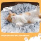 Cat Tunnel Λούτρινο υφασμάτινο μαξιλάρι Πτυσσόμενο μεταλλικό πλαίσιο Cat Cave ανοιχτό γκρι