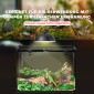 Terrarium for Reptiles Reptile Feeding Box Glass Terrarium Amphibians Arachnids with Thermometer Reptile Breeding Box for Snails Amphibians Insects Turtles Black 50 x 30 x 35 cm