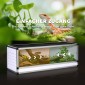 Terrarium αλουμινίου για ερπετά, αμφίβια, αραχνίδια, κουτί αναπαραγωγής ερπετών, δικτυωτό terrarium, λευκό + ασημί + μαύρο, 120 x 40 x 40 cm