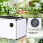 Terrarium αλουμινίου για ερπετά, αμφίβια, αραχνίδια, κουτί αναπαραγωγής ερπετών, δικτυωτό terrarium, λευκό + ασημί + μαύρο, 120 x 40 x 40 cm