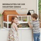 Σπίτι χελώνας, περίβλημα 2 επιπέδων, θήκη λυχνίας, κλουβί για μικρά ζώα, πορτοκαλί