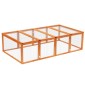 Rabbit Hutch Κουνέλι Κουνέλια Κατασκευασμένο από Ξύλο Χειμωνιάτικο Κλουβί για Κουνέλι με Αρθρωτή οροφή 181x100x48 cm Small Animal Hutch Κλουβί κουνελιών για μικρά ζώα Κουνέλια Ινδικά χοιρίδια Εσωτερικός εξωτερικός χώρος Φυσικό