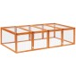 Rabbit Hutch Κουνέλι Κουνέλια Κατασκευασμένο από Ξύλο Χειμωνιάτικο Κλουβί για Κουνέλι με Αρθρωτή οροφή 181x100x48 cm Small Animal Hutch Κλουβί κουνελιών για μικρά ζώα Κουνέλια Ινδικά χοιρίδια Εσωτερικός εξωτερικός χώρος Φυσικό