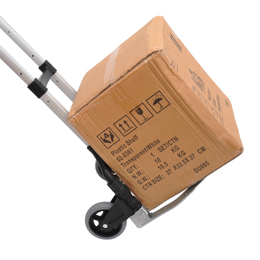 Καρότσι μεταφοράς αλουμινίου πτυσσόμενο καρότσι χειρός αλουμινίου αλουμινίου μέγιστο φορτίο 70 kg