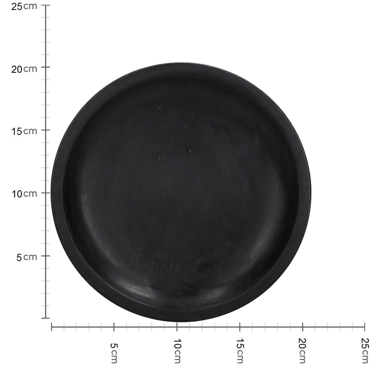 Δίσκος ArteLibre Μαύρο Ξύλο 20.3x20.3x2.5cm