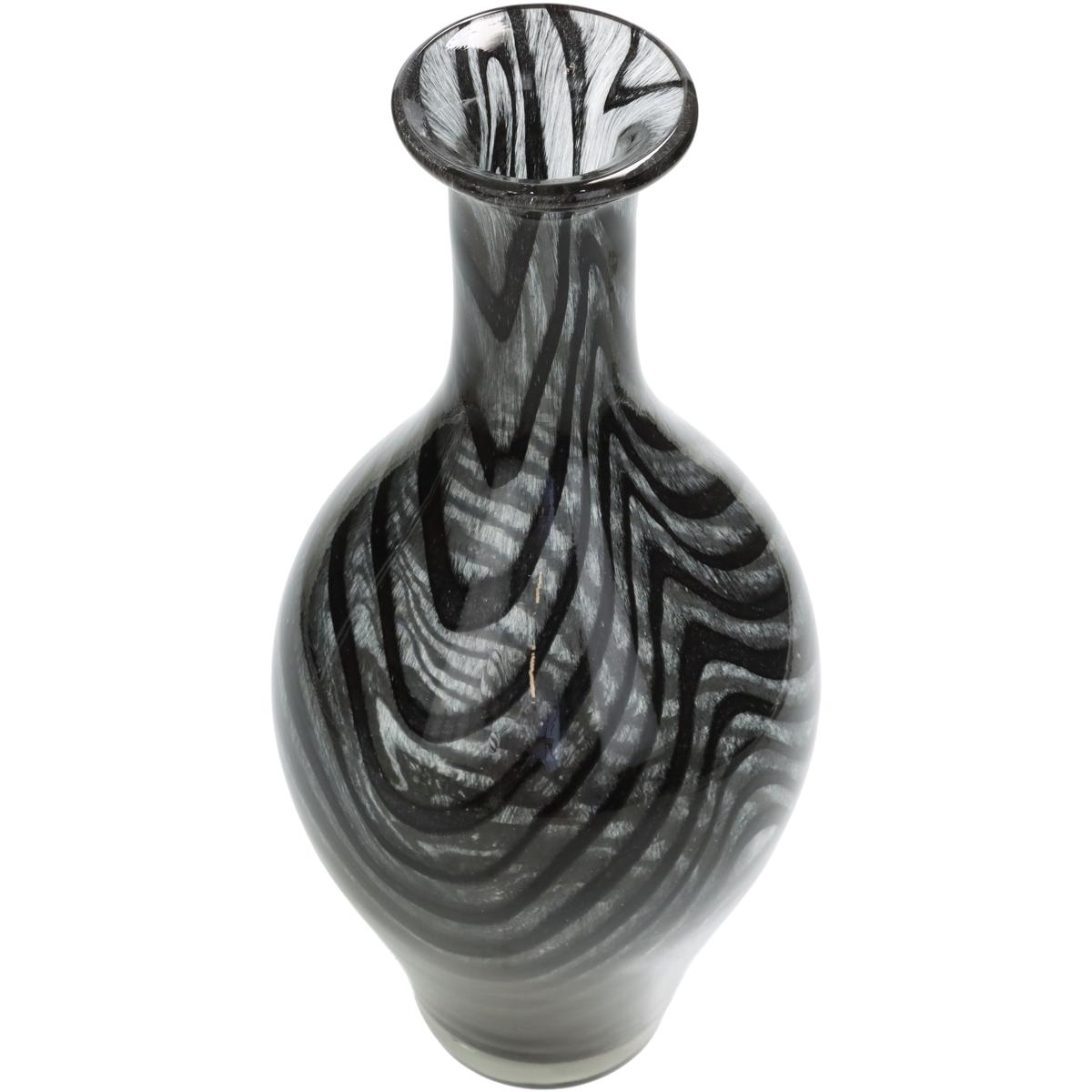Βάζο ArteLibre Μαύρο Γυαλί 14x14x32.5cm