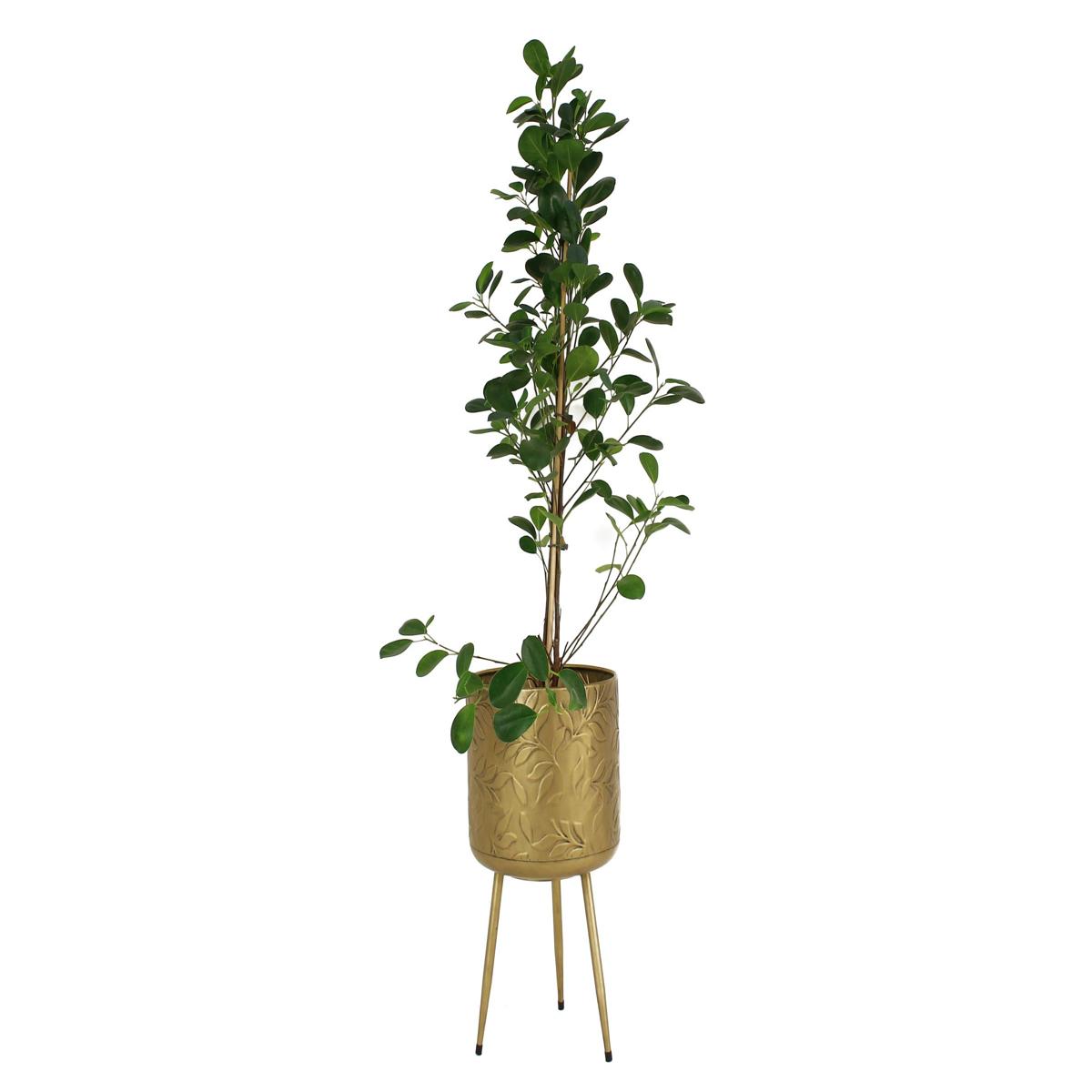 Κασπώ ArteLibre Φύλλο Χρυσό Μέταλλο 25x25x46.5cm Σετ 3Τμχ