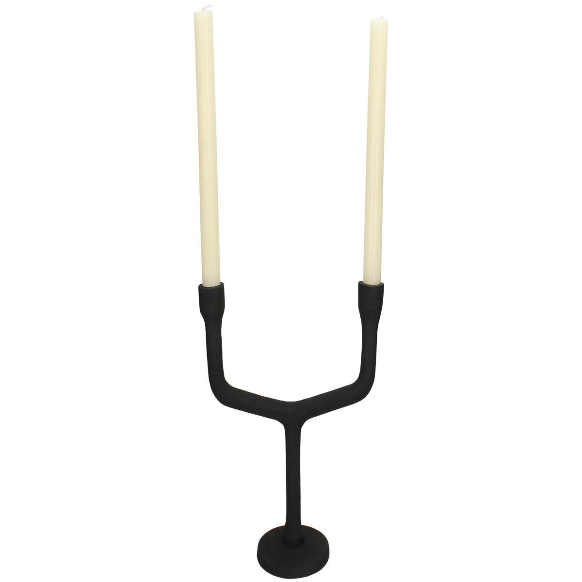 Κηροπήγιο ArteLibre Μαύρο Αλουμίνιο 23.5x10x28.5cm