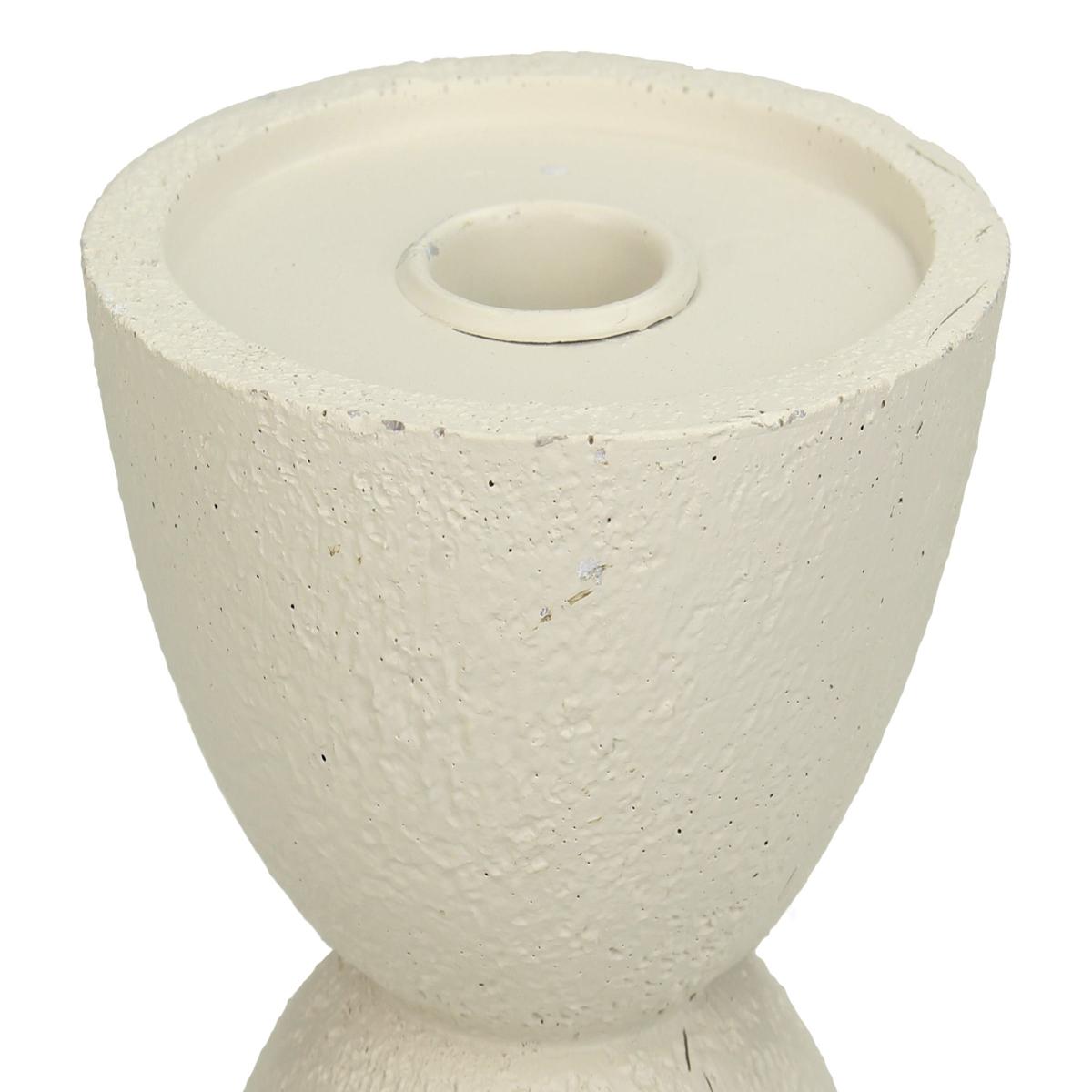 Κηροπήγιο ArteLibre Στολίδι Ιβουάρ Polyresin 11x11x15cm