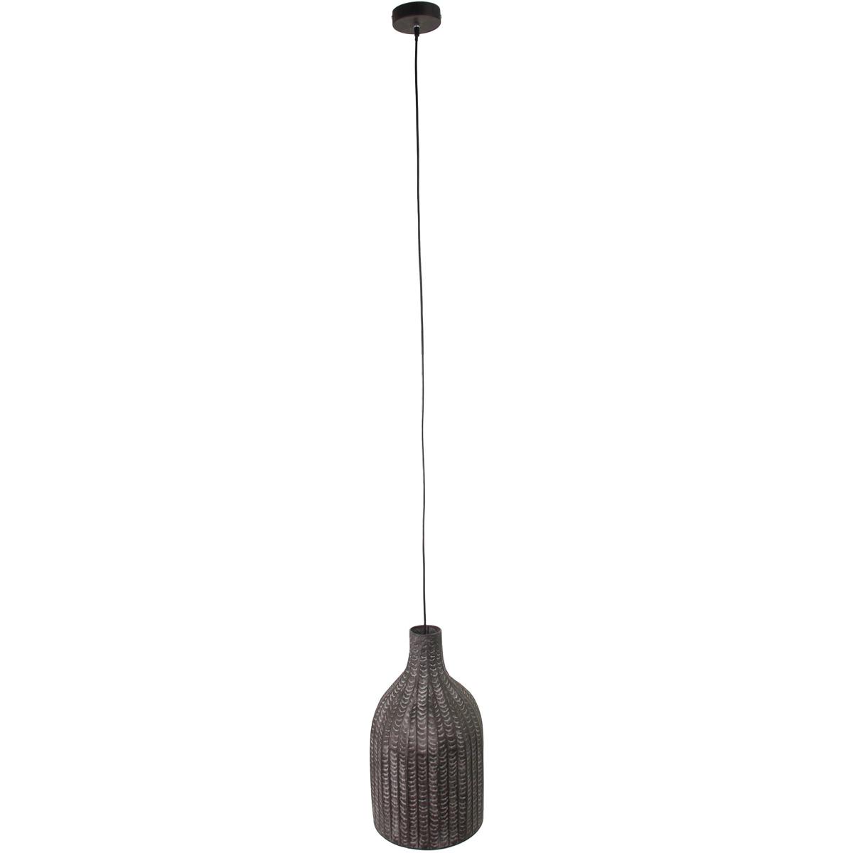 Φωτιστικό Κρεμαστό ArteLibre Μαύρο Μέταλλο 28.5x28.5x37cm
