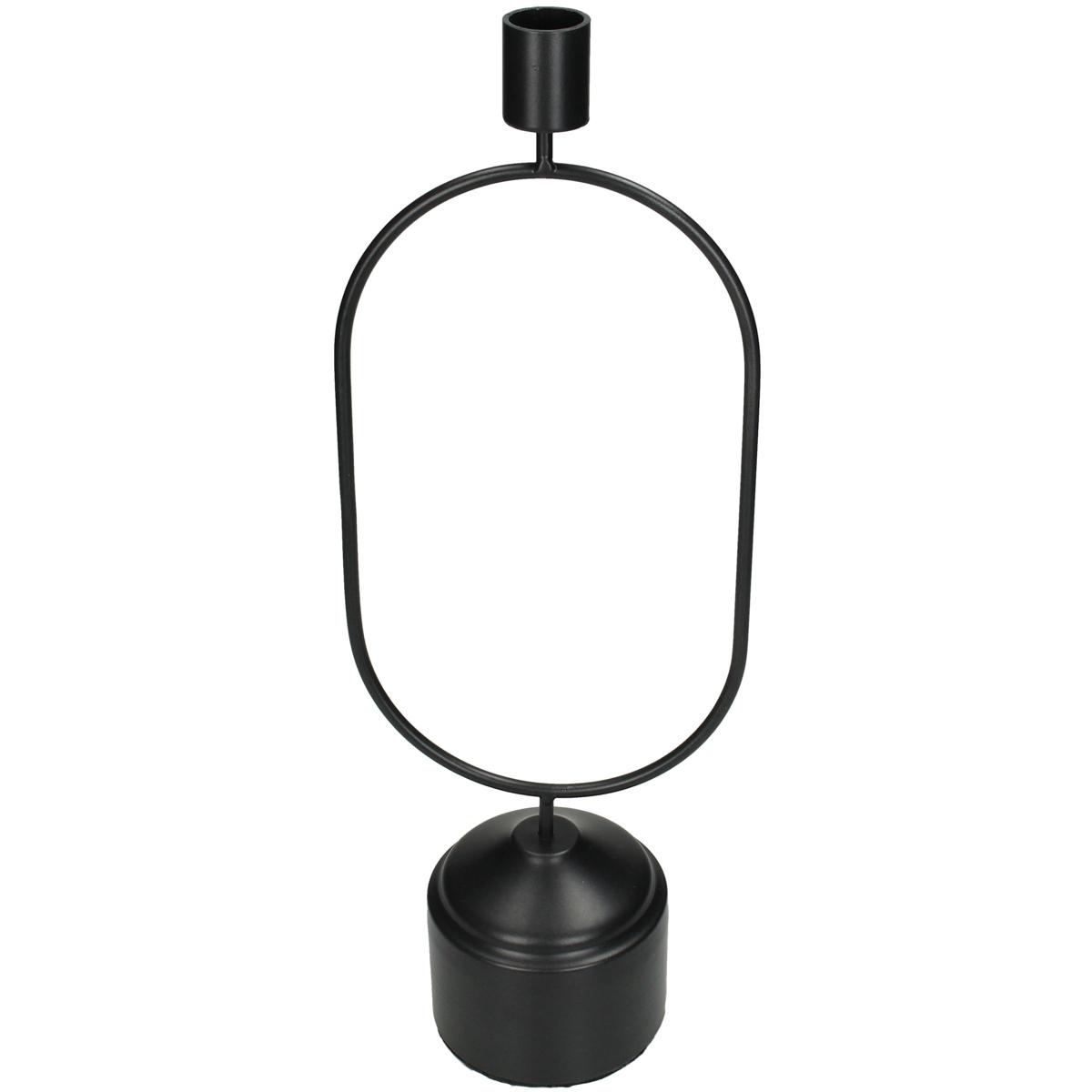 Κηροπήγιο ArteLibre Μαύρο Μέταλλο 13x8.5x36cm