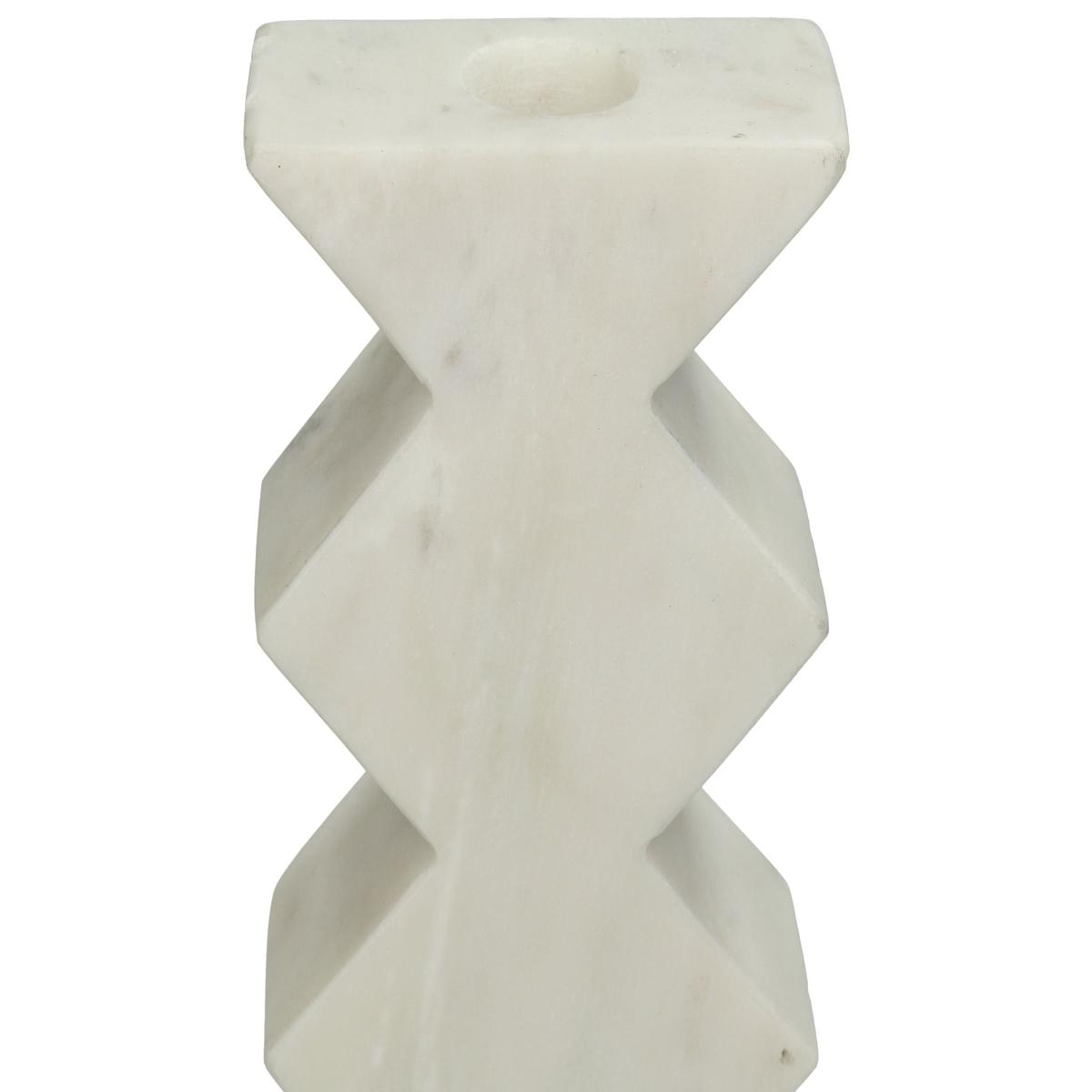 Κηροπήγιο ArteLibre Λευκό Μάρμαρο 8x4x15.5cm