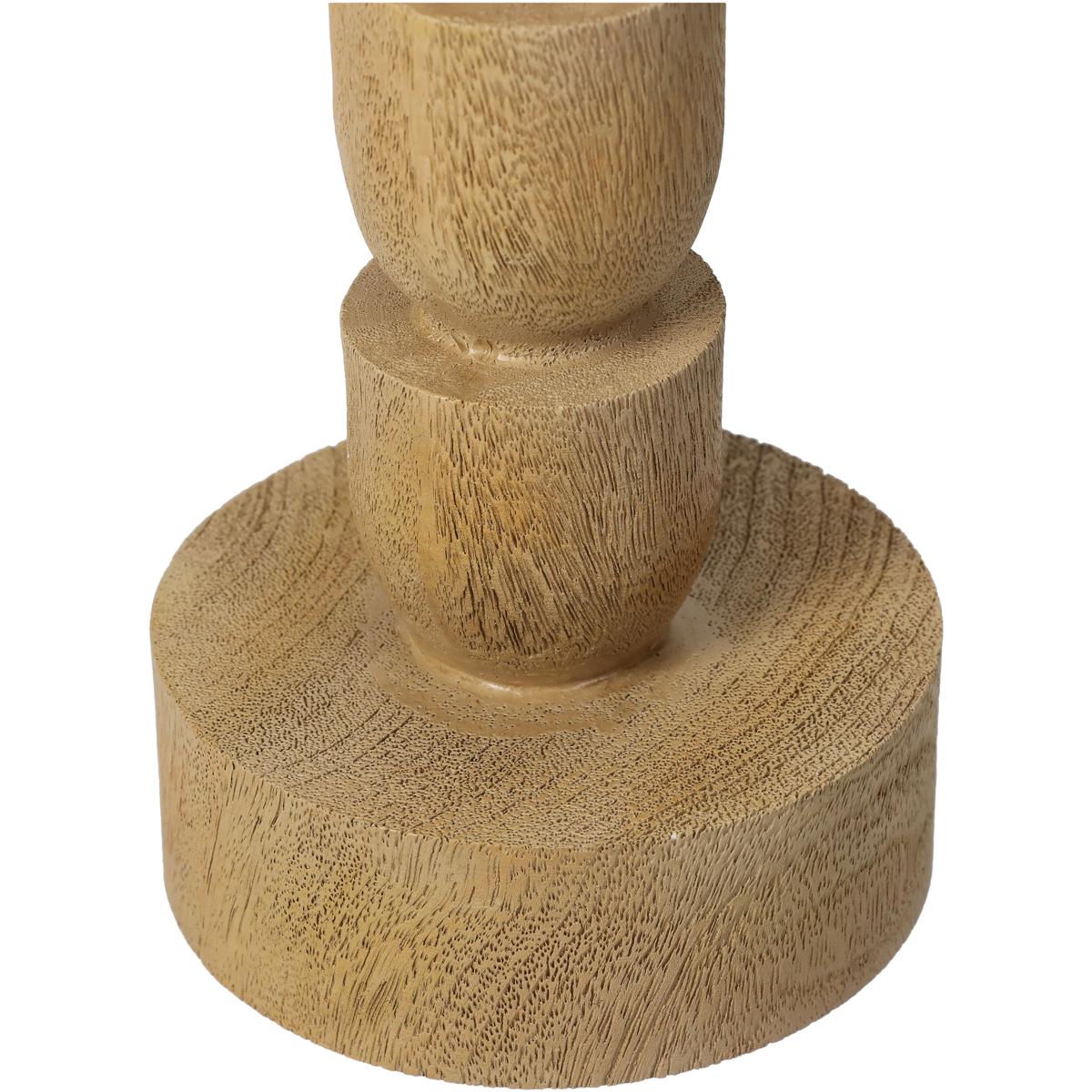 Κηροπήγιο ArteLibre Φυσικό Polyresin 8x8x30cm
