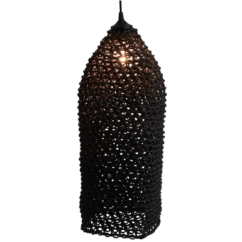 Καπέλο Φωτιστικού ArteLibre Μαύρο Χαρτί 20x20x50cm