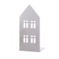 Κηροπήγιο Σπιτάκι 'Casita' Ατσάλι Ασημί 7x9.5x20cm