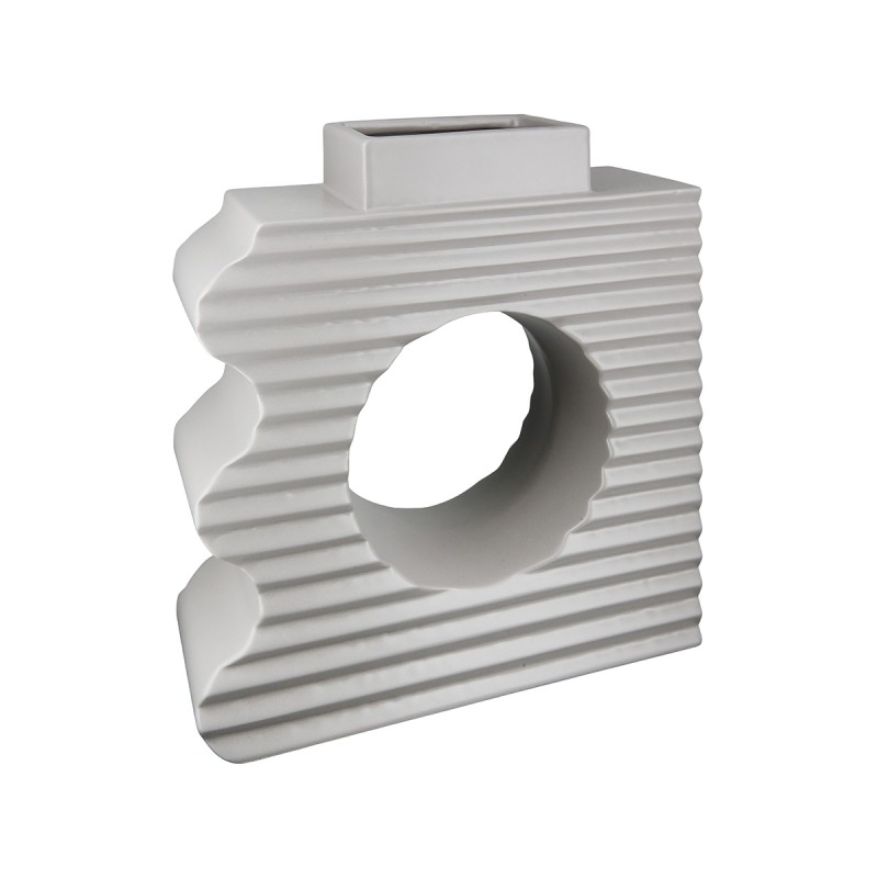 Βάζο 'Boca' Κεραμικό Γκρι 8x23x24.5cm