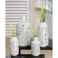 Βάζο ArteLibre Modern Art Λευκό Πορσελάνη Φ9x20cm Σε 2 Σχέδια