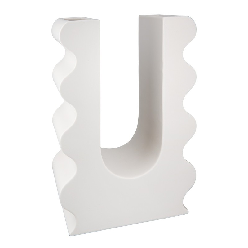 Βάζο 'Foggia' Κεραμικό Μπεζ 9x22x32cm