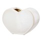 Βάζο 'Heart' Κεραμικό Λευκό 8.5x20x14cm