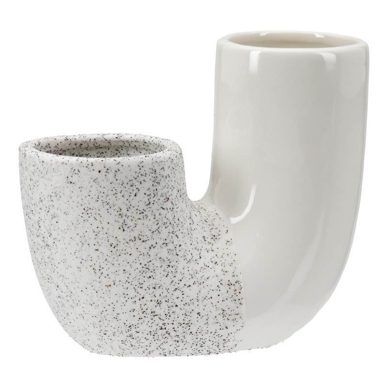 Βάζο 'Poppy' Κεραμικό Λευκό 6.5x14.5x12.5cm