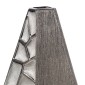 Βάζο Κεραμικό Ασημί χρώμα 24X9X47Cm 24X9X47Cm