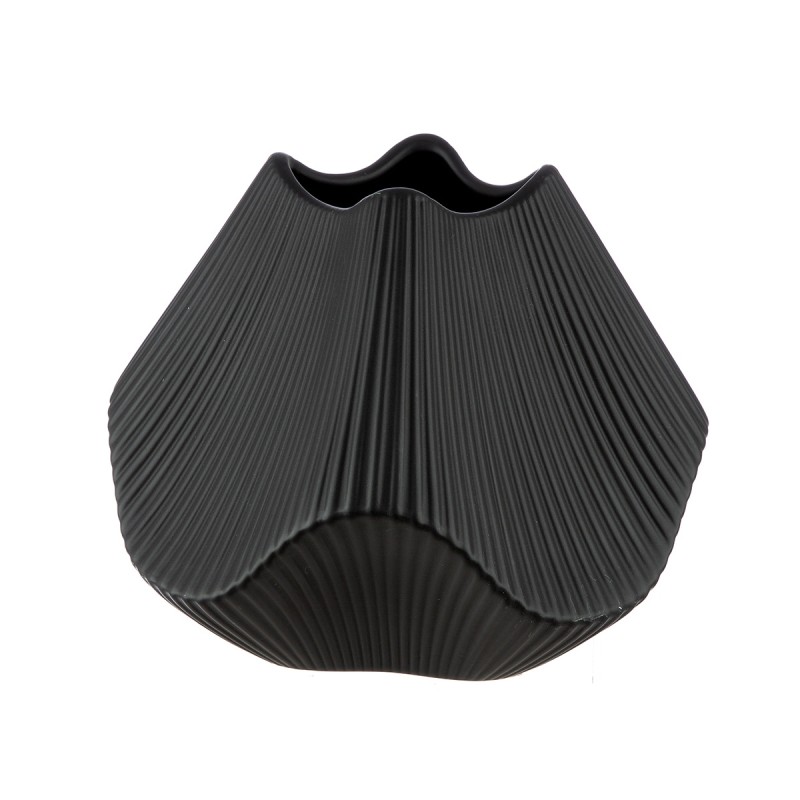 Βάζο Κεραμικό Μαύρο 22X22X19Cm 22X22X19Cm