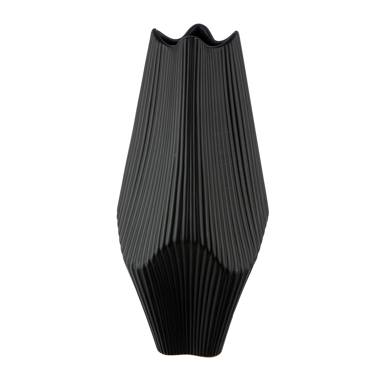 Βάζο Κεραμικό Μαύρο 15X15X30Cm 15X15X30Cm