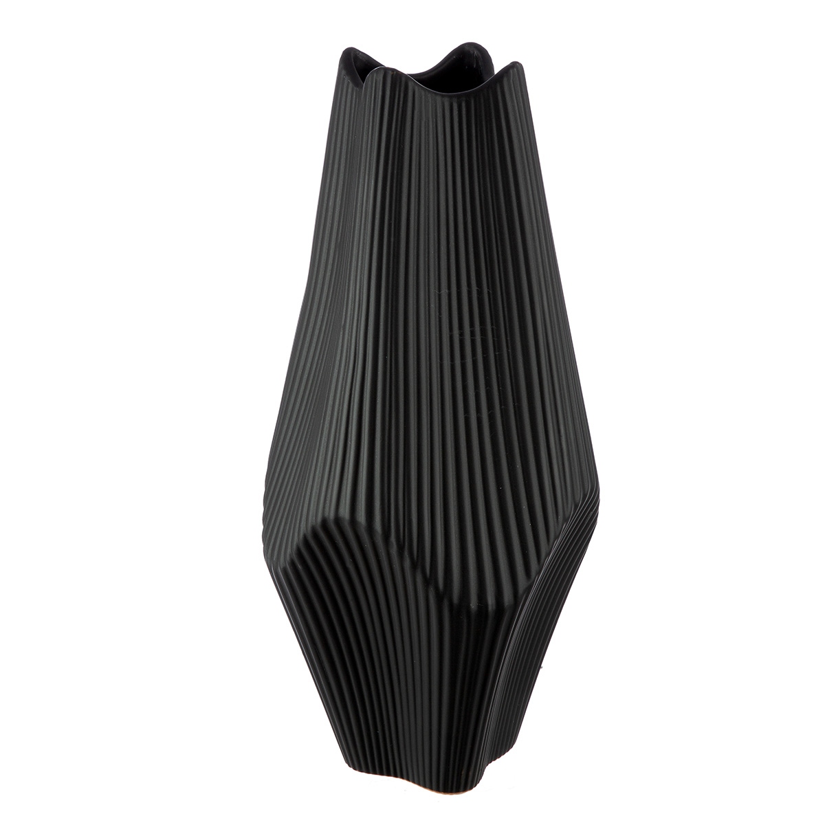 Βάζο Κεραμικό Μαύρο 15X15X30Cm 15X15X30Cm