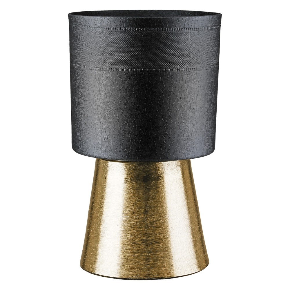 Ζαρντινιέρα Κυλινδρικό Αλουμίνιο Μαύρο D18X29Cm D18X29Cm