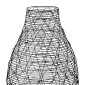 Βάζο Βολβώδες Μεταλλικό Μαύρο D22X33Cm D22X33Cm