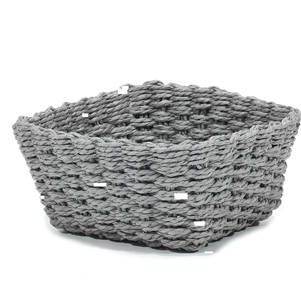Καλάθι Τετράγωνο Γκρι 20x20x10cm