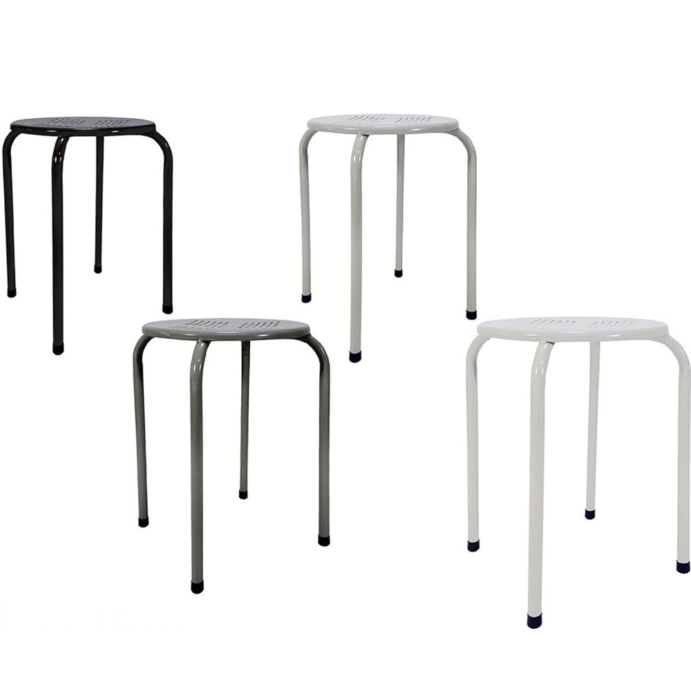 Σκαμπό Μεταλλικό 30x30x45cm Σε 3 Χρώματα