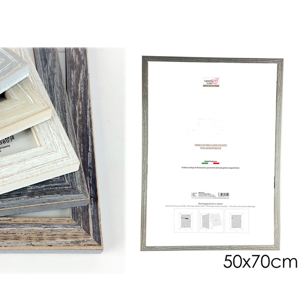 Κορνίζα Charme Πολύχρωμο Ξύλο 50x70cm Σε 5 Χρώματα
