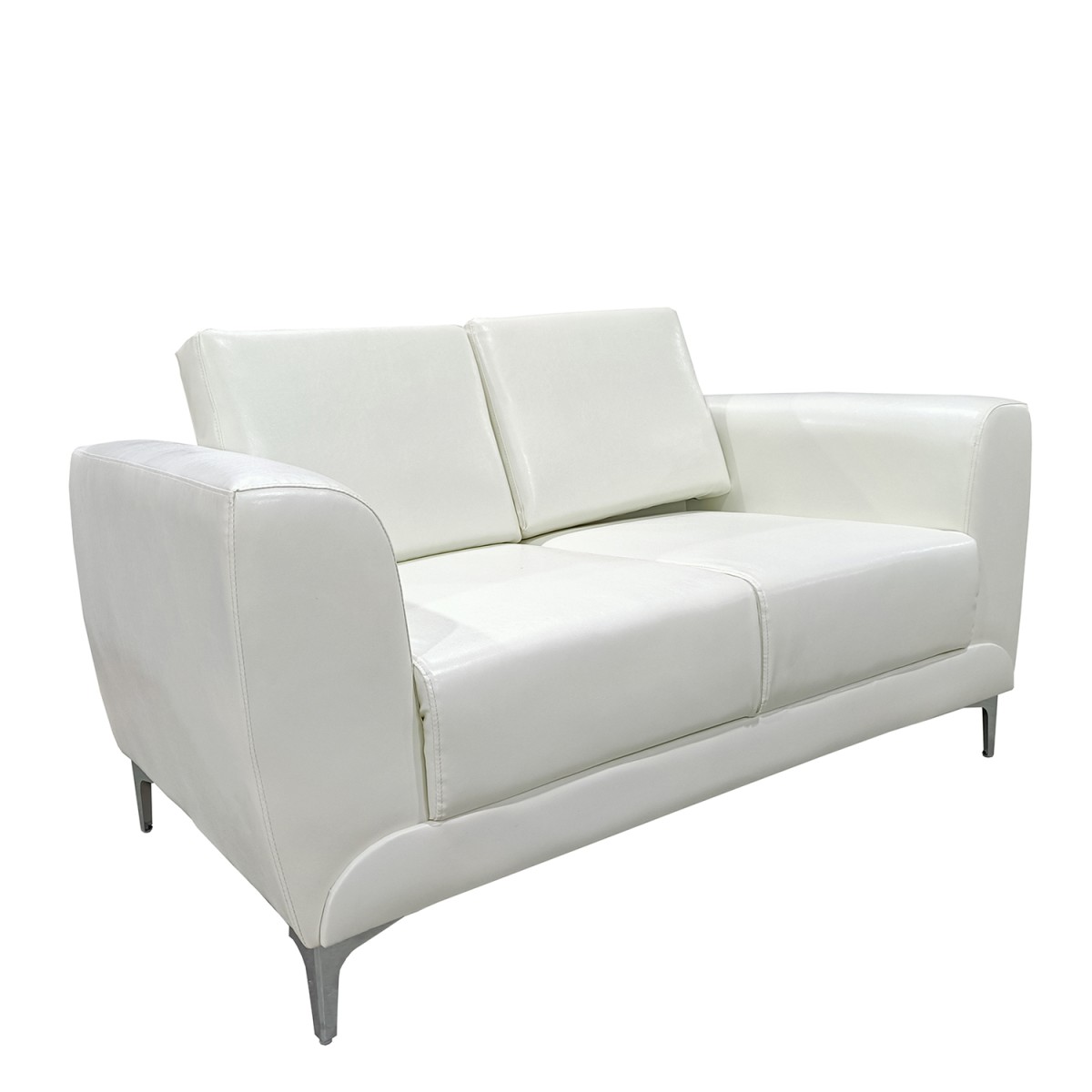 Καναπές Διθέσιος ArteLibre ELFRIC Λευκό PU 142x81x81cm