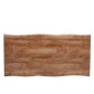 Τραπέζι Τραπεζαρίας ArteLibre AOSA Honey Maple/Μαύρο MDF/Μέταλλο 180x90x76cm