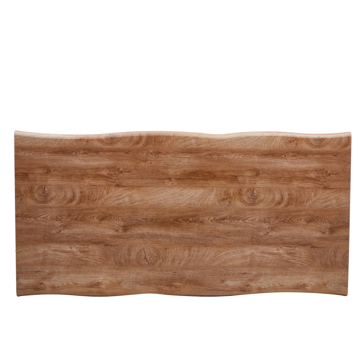 Τραπέζι Τραπεζαρίας ArteLibre AOSA Honey Maple/Μαύρο MDF/Μέταλλο 200x100x76cm