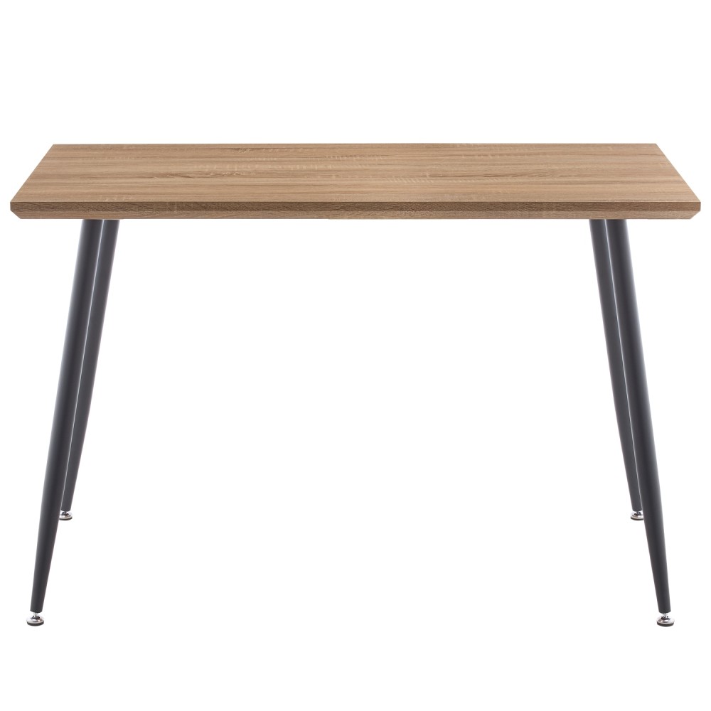 Τραπέζι Τραπεζαρίας ArteLibre MINOS Sonoma/Μαύρο Μέταλλο/Μοριοσανίδα 120x70x75cm