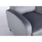 Πολυθρόνα Ανακλινόμενη ArteLibre ATRIA Γκρι Βελούδο 67.5x90x104cm