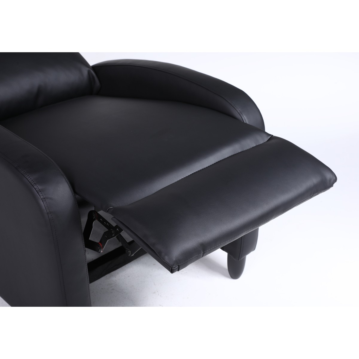 Πολυθρόνα Ανακλινόμενη ArteLibre ATRIA Μαύρο PU 67.5x90x104cm
