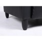 Πολυθρόνα Ανακλινόμενη ArteLibre ATRIA Μαύρο PU 67.5x90x104cm