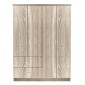 Ντουλάπα ArteLibre HOYA WAX Φυσικό Μοριοσανίδα 119x42x181cm