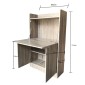 Γραφείο Πτυσσόμενο ArteLibre INDUS Φυσικό MDF/PU 80x30x131.5cm